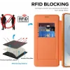 Phonesta Luxury Crystal Puffed Book Wallet Klapphülle mit MagSafe für Samsung Galaxy S26 Ultra - Orange 5