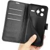 Phonesta Litchi Skin Book Wallet Klapphülle für Xiaomi Poco F7 Ultra - Schwarz 6