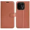 Phonesta Litchi Skin Book Wallet Klapphülle für OnePlus 15 - Braun