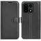 Phonesta Litchi Skin Book Wallet Klapphülle für OnePlus 15 - Schwarz