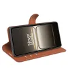 Phonesta Litchi Skin Book Wallet Klapphülle für OnePlus Nord 5 - Braun 4