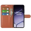 Phonesta Litchi Skin Book Wallet Klapphülle für OnePlus Nord 6 - Braun 3