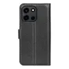 Phonesta Litchi Skin Book Wallet Klapphülle für OnePlus Nord 6 - Schwarz 2