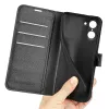 Phonesta Litchi Skin Book Wallet Klapphülle für OnePlus Nord CE5 - Schwarz 5