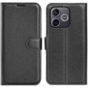 Phonesta Litchi Skin Book Wallet Klapphülle für HONOR 600 Lite - Schwarz