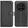 Phonesta Litchi Skin Book Wallet Klapphülle für HONOR Magic8 Pro - Schwarz 0