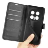 Phonesta Litchi Skin Book Wallet Klapphülle für HONOR Magic8 Pro - Schwarz 5