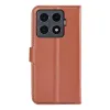 Phonesta Litchi Skin Book Wallet Klapphülle für Xiaomi 15T Pro - Braun 2