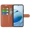 Phonesta Litchi Skin Book Wallet Klapphülle für Xiaomi Redmi 15C / Xiaomi Poco C85 - Braun 3