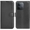 Phonesta Litchi Skin Book Wallet Klapphülle für Xiaomi Redmi 15C / Xiaomi Poco C85 - Schwarz 0