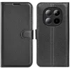 Phonesta Litchi Skin Book Wallet Klapphülle für Xiaomi Redmi Note 15 4G/5G / Xiaomi Poco M8 - Schwarz 0