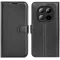 Phonesta Litchi Skin Book Wallet Klapphülle für Xiaomi Redmi Note 15 4G/5G / Xiaomi Poco M8 - Schwarz