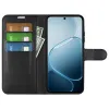 Phonesta Litchi Skin Book Wallet Klapphülle für Oppo A6x - Schwarz 3