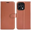 Phonesta Litchi Skin Book Wallet Klapphülle für Oppo Reno15 - Braun 0