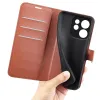 Phonesta Litchi Skin Book Wallet Klapphülle für Oppo Reno15 F/FS - Braun 5