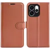 Phonesta Litchi Skin Book Wallet Klapphülle für Oppo Reno15 Pro - Braun 0