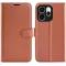 Phonesta Litchi Skin Book Wallet Klapphülle für Oppo Reno15 Pro - Braun