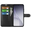 Phonesta Litchi Skin Book Wallet Klapphülle für Oppo Reno15 Pro Max - Schwarz 3