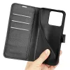 Phonesta Litchi Skin Book Wallet Klapphülle für Motorola Edge 70 Fusion - Schwarz 5