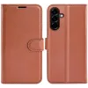 Phonesta Litchi Skin Book Wallet Klapphülle für Samsung Galaxy A57 - Braun 0
