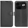 Phonesta Litchi Skin Book Wallet Klapphülle für Nothing Phone (4a) Pro - Schwarz 0