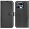Phonesta Litchi Skin Book Wallet Klapphülle für Realme 16 Pro - Schwarz