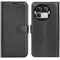 Phonesta Litchi Skin Book Wallet Klapphülle für Realme GT 8 Pro - Schwarz
