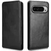 Phonesta Leder Vertical Flip Book Wallet Klapphülle für Google Pixel 9 / 9 Pro - Schwarz 4