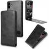 Phonesta Leder Vertical Flip Book Wallet Klapphülle für Nothing CMF Phone 1 - Schwarz 2