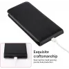 Phonesta Leder Vertical Flip Book Wallet Klapphülle für Motorola Edge 50 Ultra - Schwarz 5