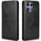 Phonesta Leder Vertical Flip Book Wallet Klapphülle für Motorola Edge 50 Pro - Schwarz