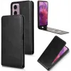 Phonesta Leder Vertical Flip Book Wallet Klapphülle für Motorola Moto G04 / G04s / G24 / G24 Power / E14 - Schwarz 2