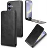 Phonesta Leder Vertical Flip Book Wallet Klapphülle für Samsung Galaxy S25/S24 - Schwarz 2