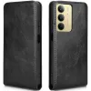 Phonesta Leder Vertical Flip Book Wallet Klapphülle für Realme 14x / C75 - Schwarz