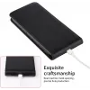 Phonesta Leder Vertical Flip Book Wallet Klapphülle für Realme GT 7 Pro - Schwarz 5