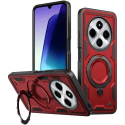 Phonesta MagLock Armor Back Cover Hülle Ring und MagSafe für Xiaomi Redmi 14C / Xiaomi Poco C75 - Rot