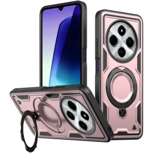 Phonesta MagLock Armor Back Cover Hülle Ring und MagSafe für Xiaomi Redmi 14C / Xiaomi Poco C75 - Roségold