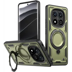 Phonesta MagLock Armor Back Cover Hülle Ring und MagSafe für Xiaomi Redmi Note 14 Pro 4G/5G/14 Pro Plus / Xiaomi Poco X7 - Grün