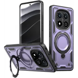 Phonesta MagLock Armor Back Cover Hülle Ring und MagSafe für Xiaomi Redmi Note 14 Pro 4G/5G/14 Pro Plus / Xiaomi Poco X7 - Lila