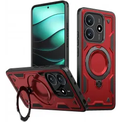 Phonesta MagLock Armor Back Cover Hülle Ring und MagSafe für Xiaomi Redmi Note 14 5G - Rot