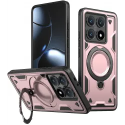 Phonesta MagLock Armor Back Cover Hülle Ring und MagSafe für Xiaomi 14T - Roségold