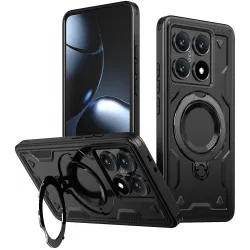 Phonesta MagLock Armor Back Cover Hülle Ring und MagSafe für Xiaomi 14T - Schwarz