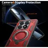 Phonesta MagLock Armor Back Cover Hülle Ring und MagSafe für Xiaomi 14T Pro - Rot 6