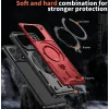 Phonesta MagLock Armor Back Cover Hülle Ring und MagSafe für Xiaomi Poco X6 Pro - Rot 5