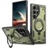 Phonesta MagLock Armor Back Cover Hülle Ring und MagSafe für Samsung Galaxy S25 Ultra - Grün