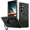 Phonesta MagLock Armor Back Cover Hülle Ring und MagSafe für Samsung Galaxy S25 Ultra - Schwarz