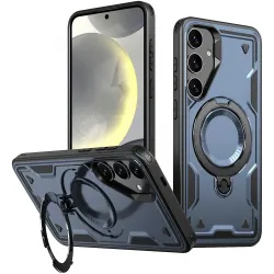 Phonesta MagLock Armor Back Cover Hülle Ring und MagSafe für Samsung Galaxy S25/S24 - Dunkelblau