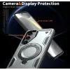 Phonesta MagLock Armor Back Cover Hülle Ring und MagSafe für Samsung Galaxy S25/S24 - Grau 6