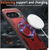 Phonesta MagLock Armor Back Cover Hülle Ring und MagSafe für Google Pixel 9 Pro XL - Rot 3