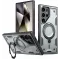 Phonesta MagLock Armor Back Cover Hülle Ring und MagSafe für Samsung Galaxy S24 Ultra - Grau